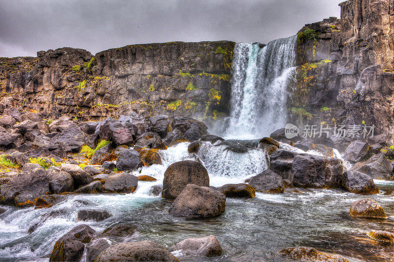 Öxarárfoss 瀑布